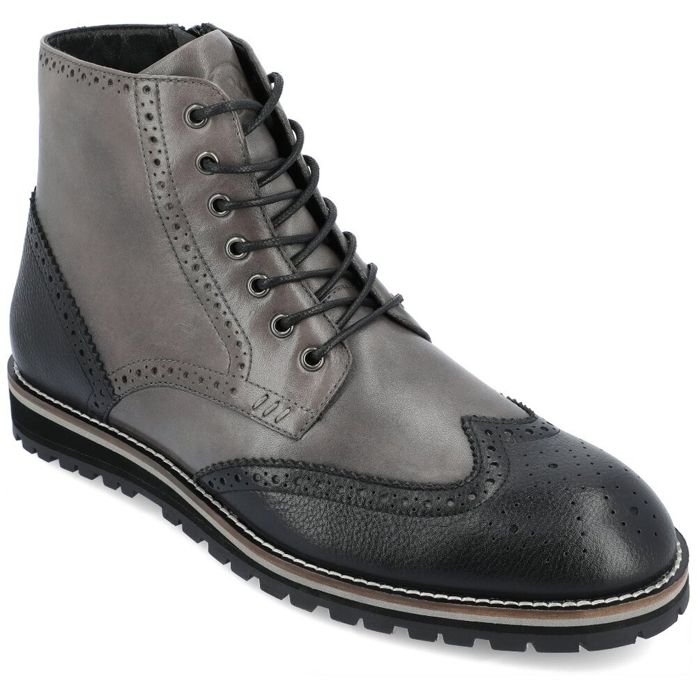 Thomas & Vine Elijah Men's Genuine Leather Wingtip Boots